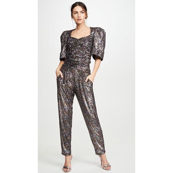 IORANE Confetti Sequin Trousers Multicolor - Picture 3 of 13